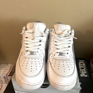 All White Air Force 1s